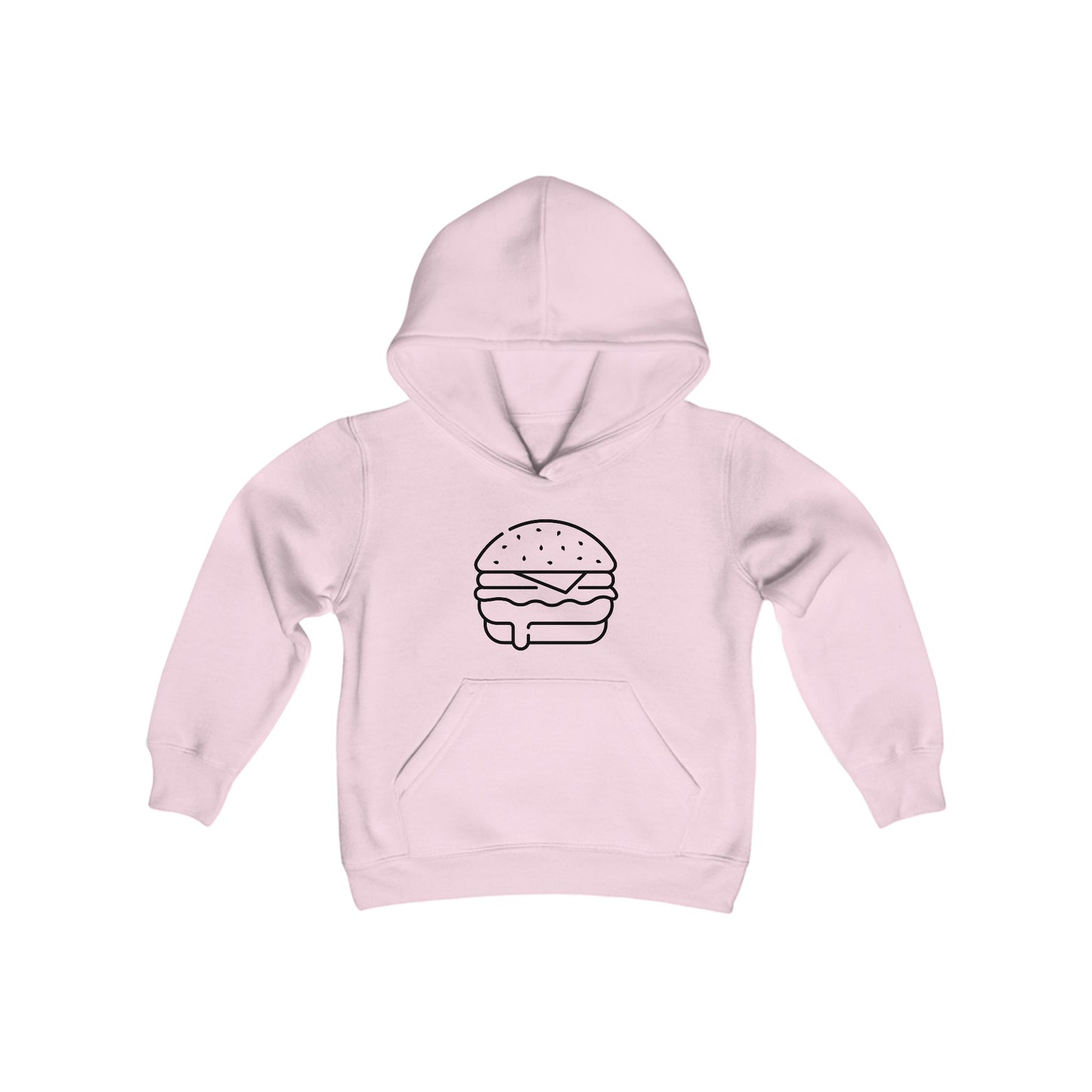 Burger Print Kids Hoodie