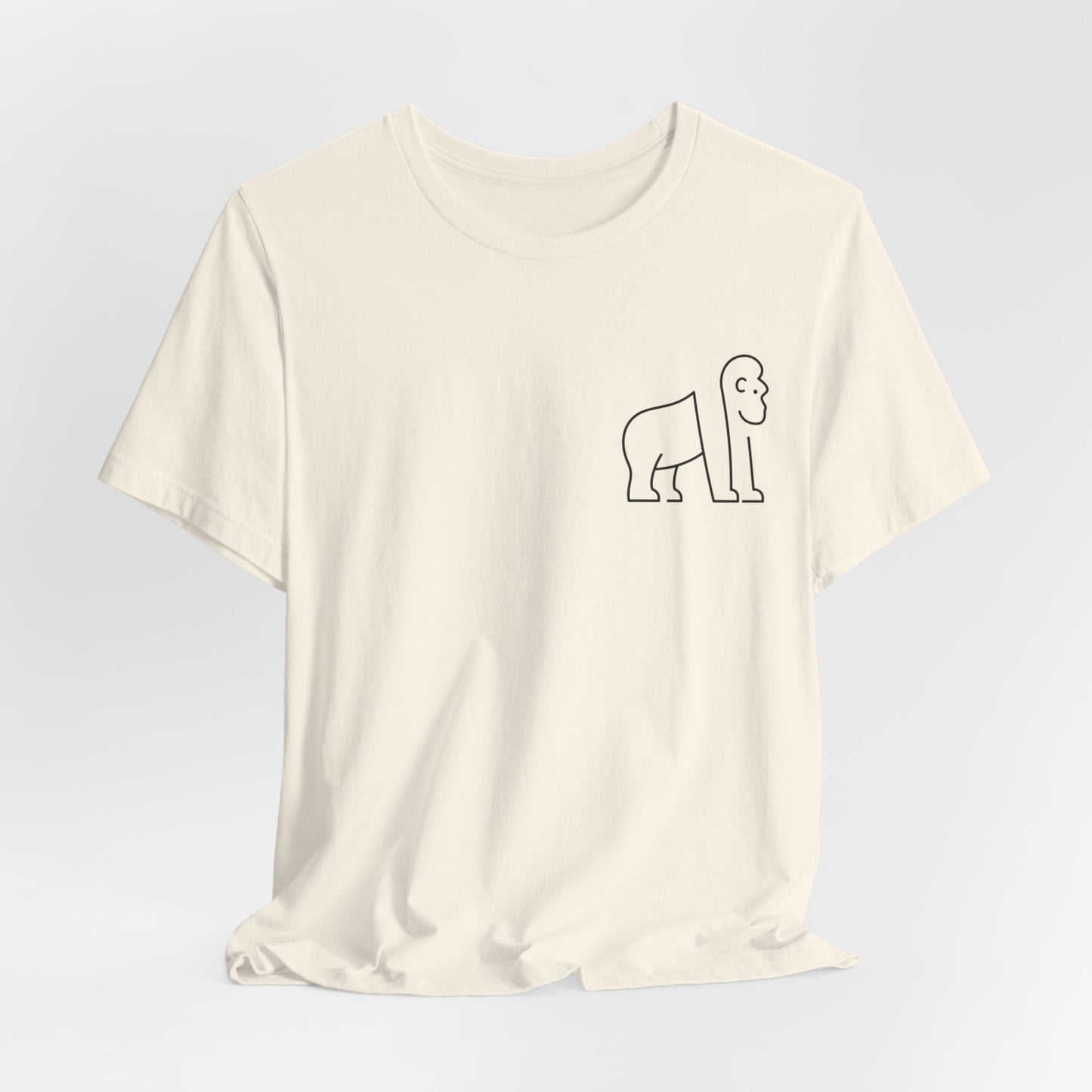 Gorilla Print Men & Women T-Shirt