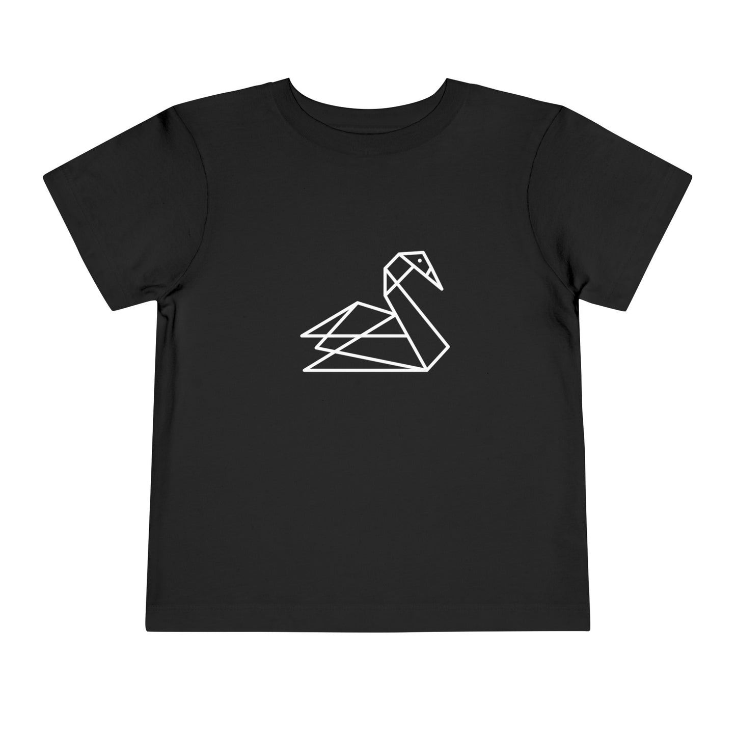 Origami Swan Print Toddlers T-Shirt