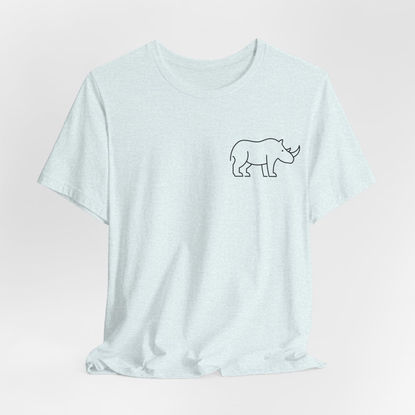 Rhino Print Men & Women T-Shirt