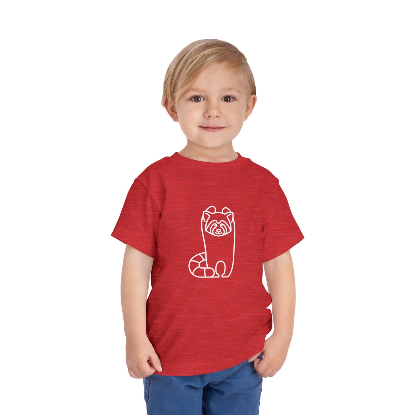 Standing Red Panda Print Toddlers T-Shirt