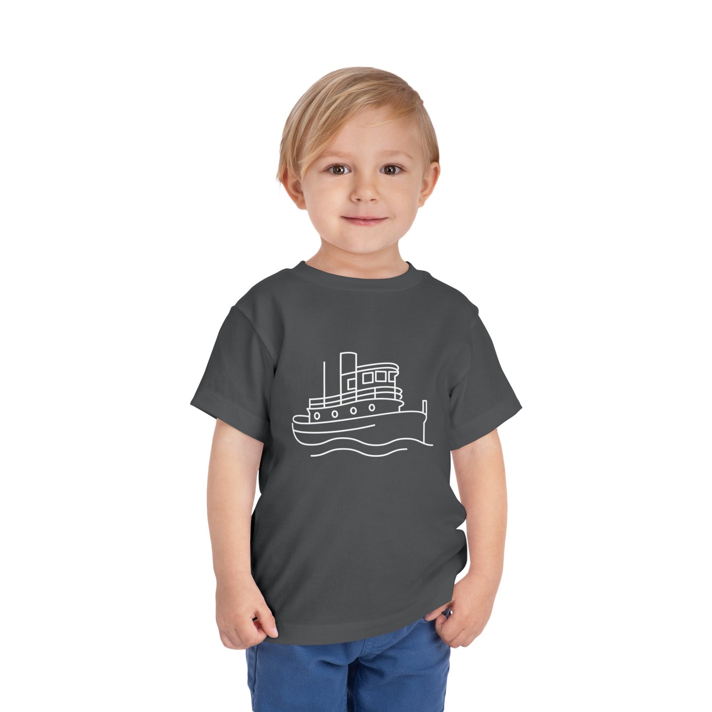 Tug Boat Print Kids T-Shirt