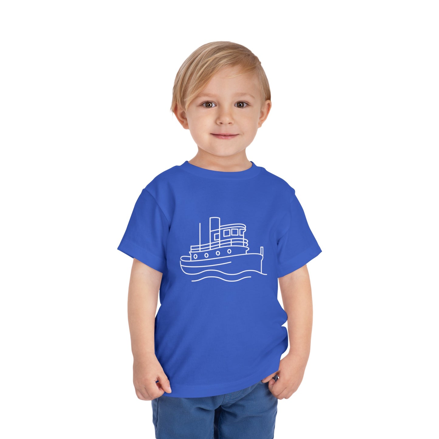 Tug Boat Print Kids T-Shirt