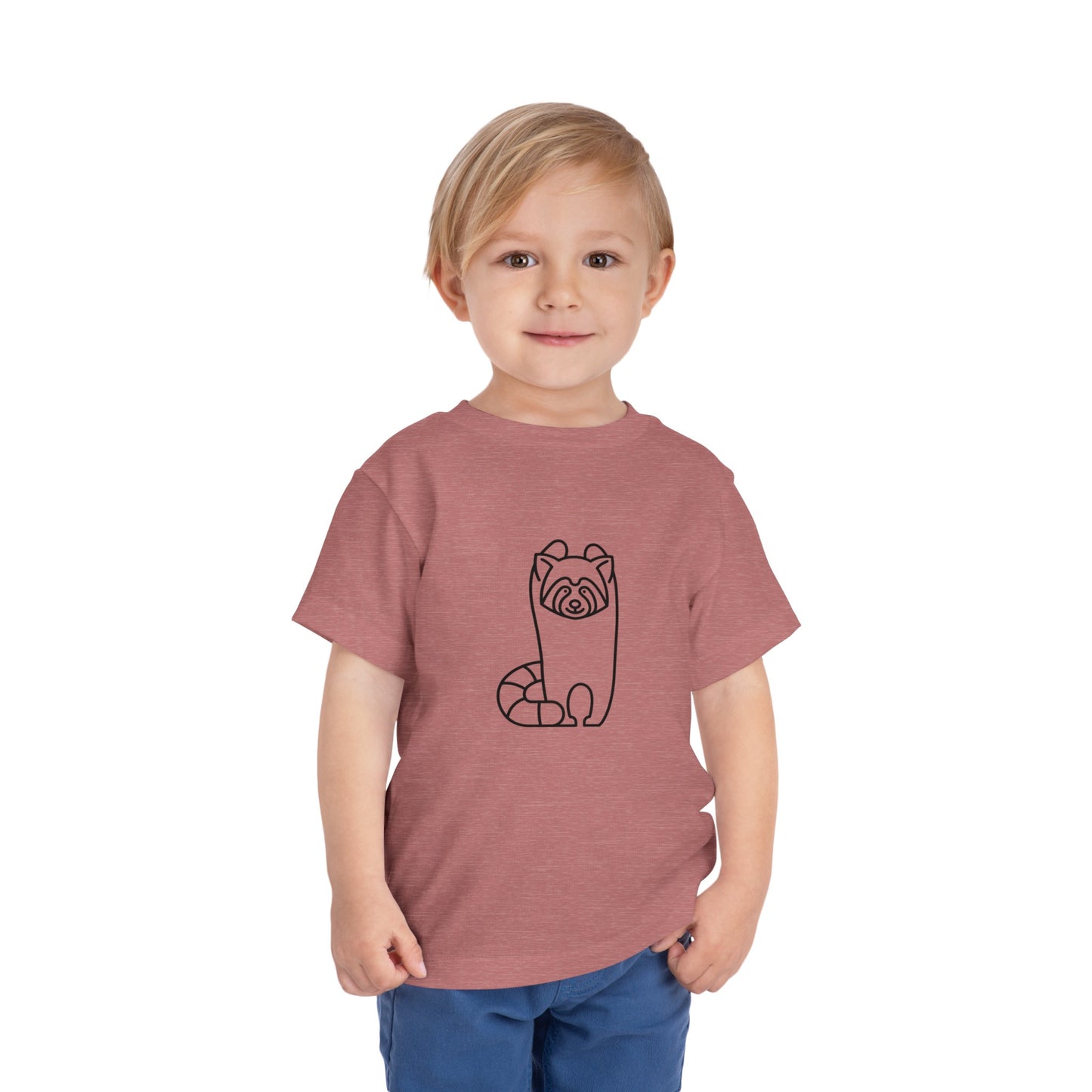 Standing Red Panda Print Toddlers T-Shirt