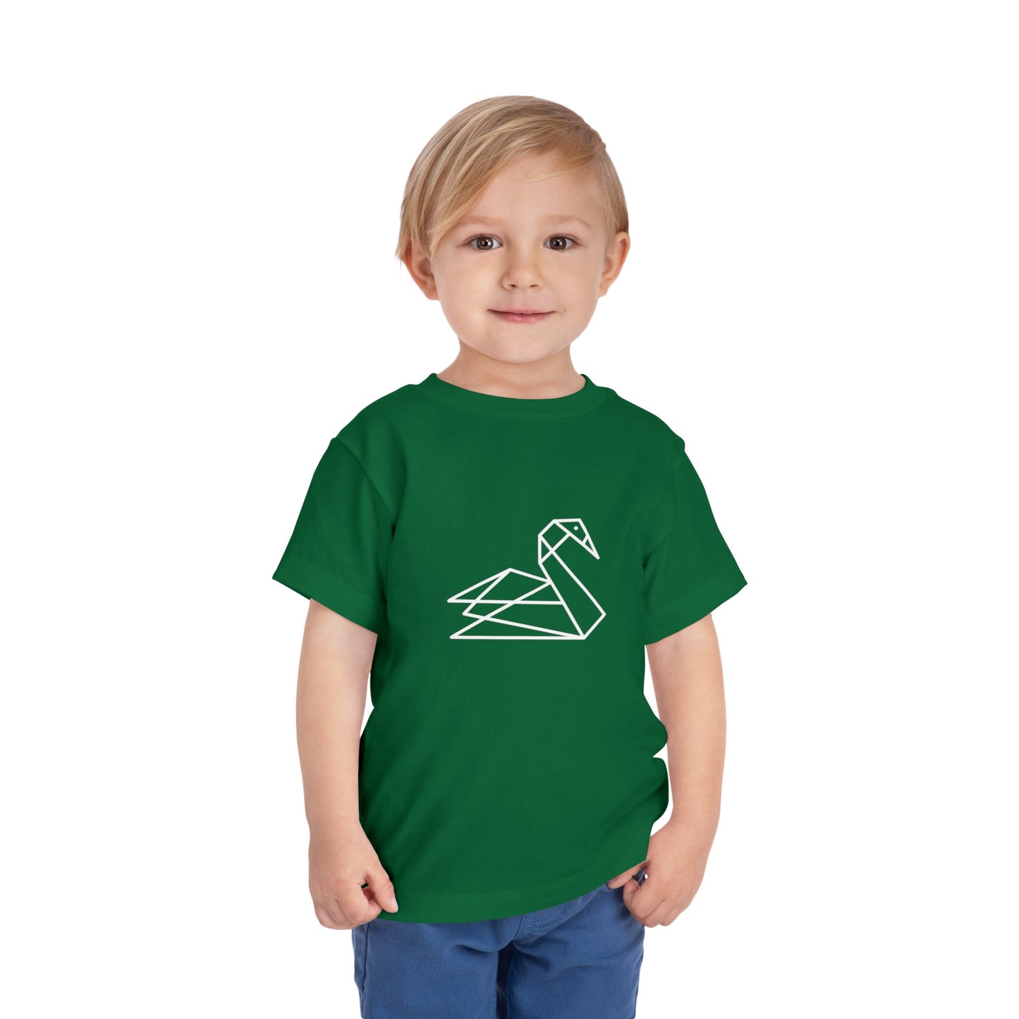 Origami Swan Print Toddlers T-Shirt