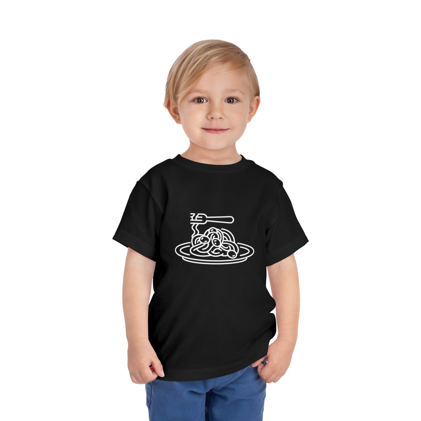 Spaghetti Dinner Print Toddlers T-Shirt
