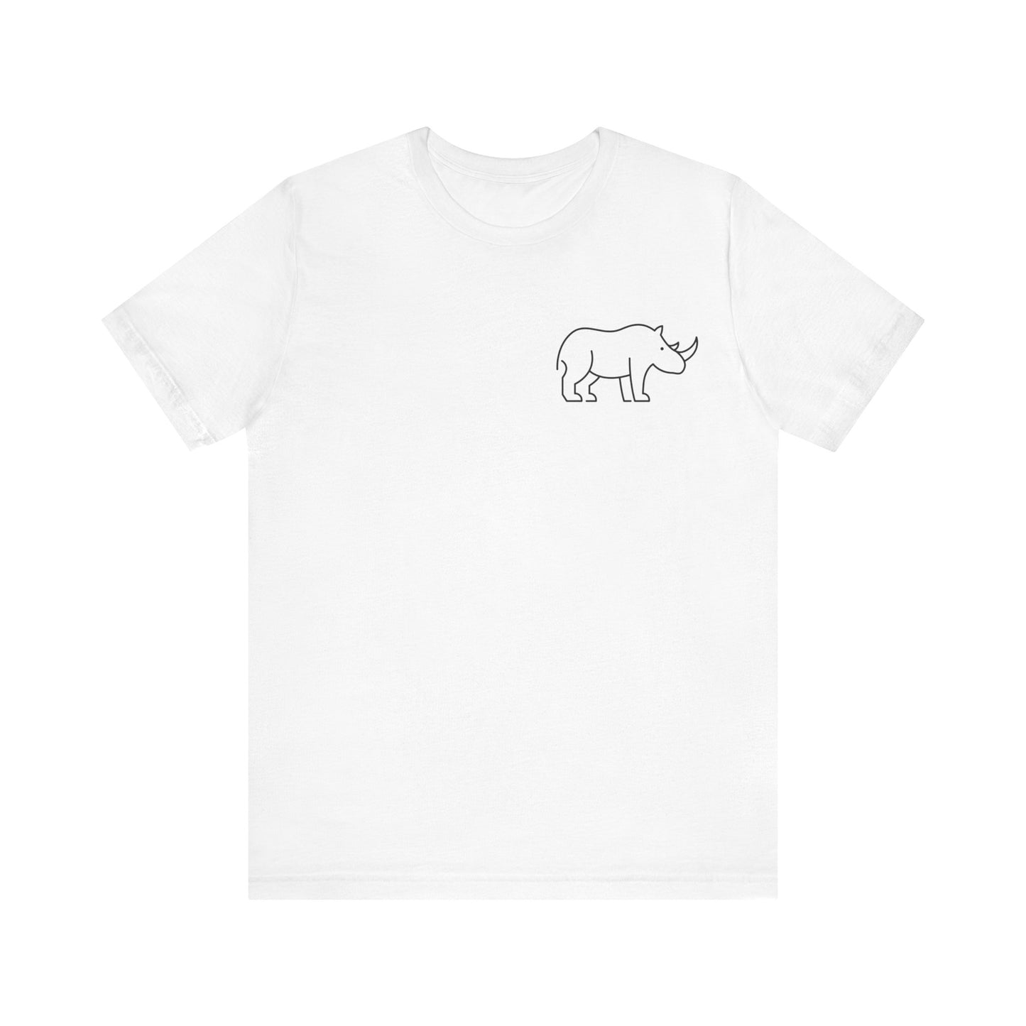 Rhino Print Men & Women T-Shirt