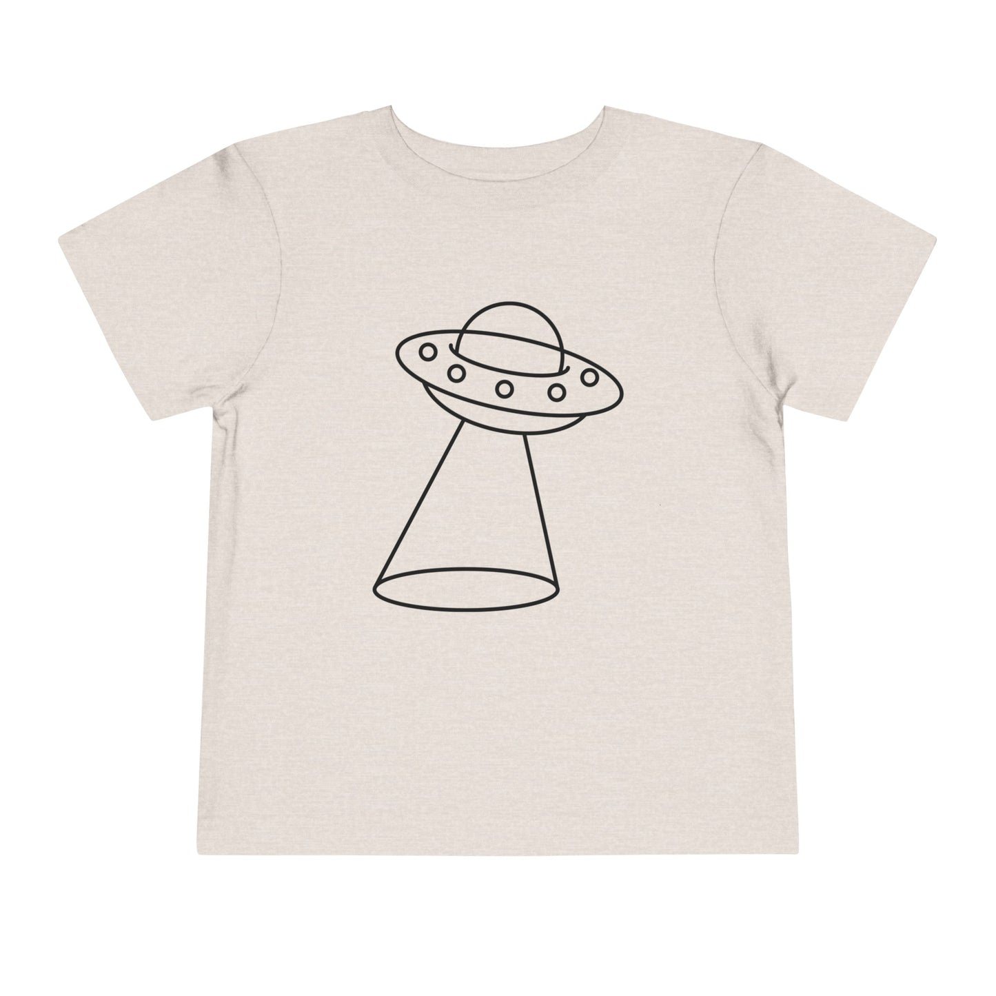 UFO with a Beam of Light Print Kids T-Shirt