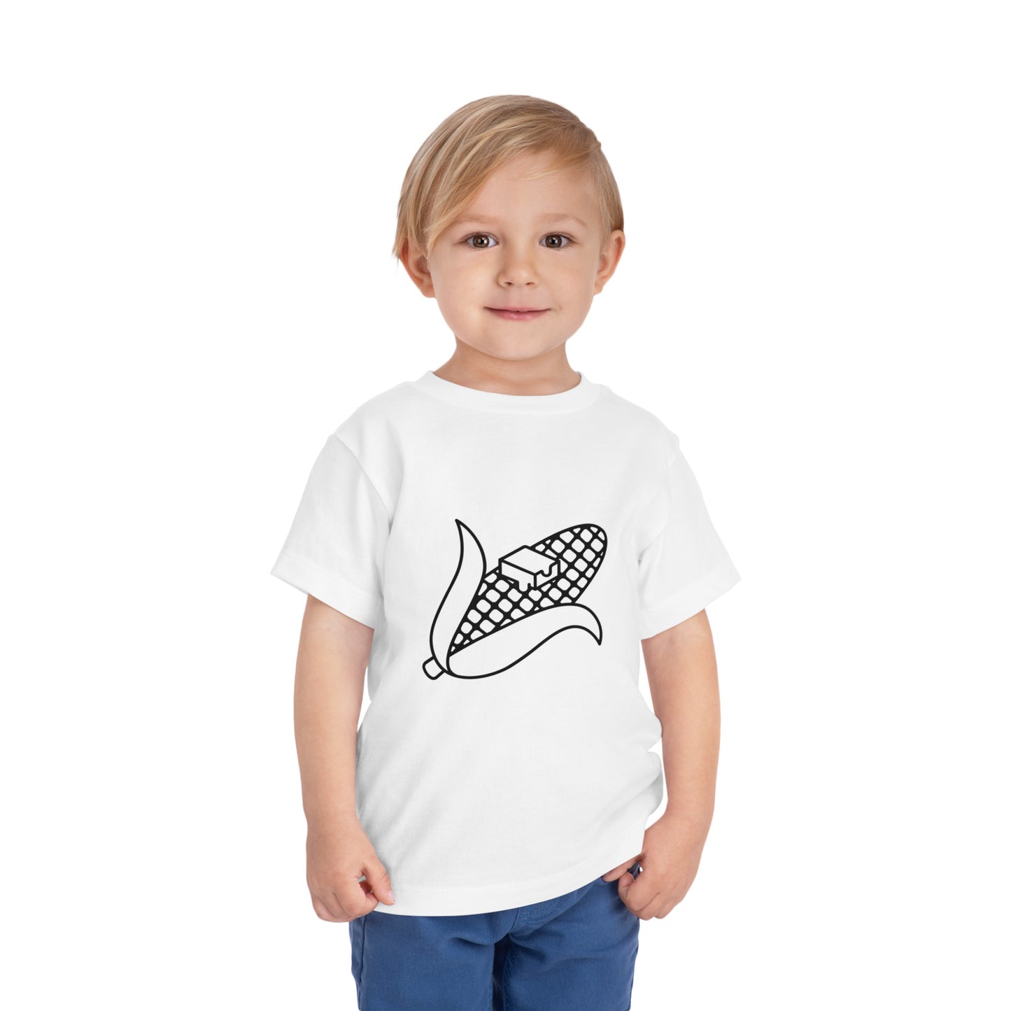 Buttery Corn Print Toddlers T-Shirt