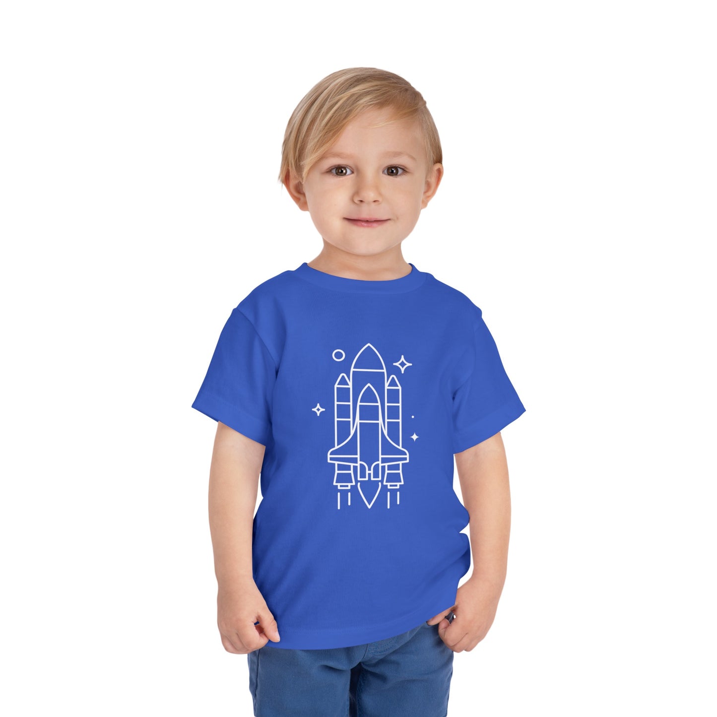 Rocket Ship Print Kids T-Shirt