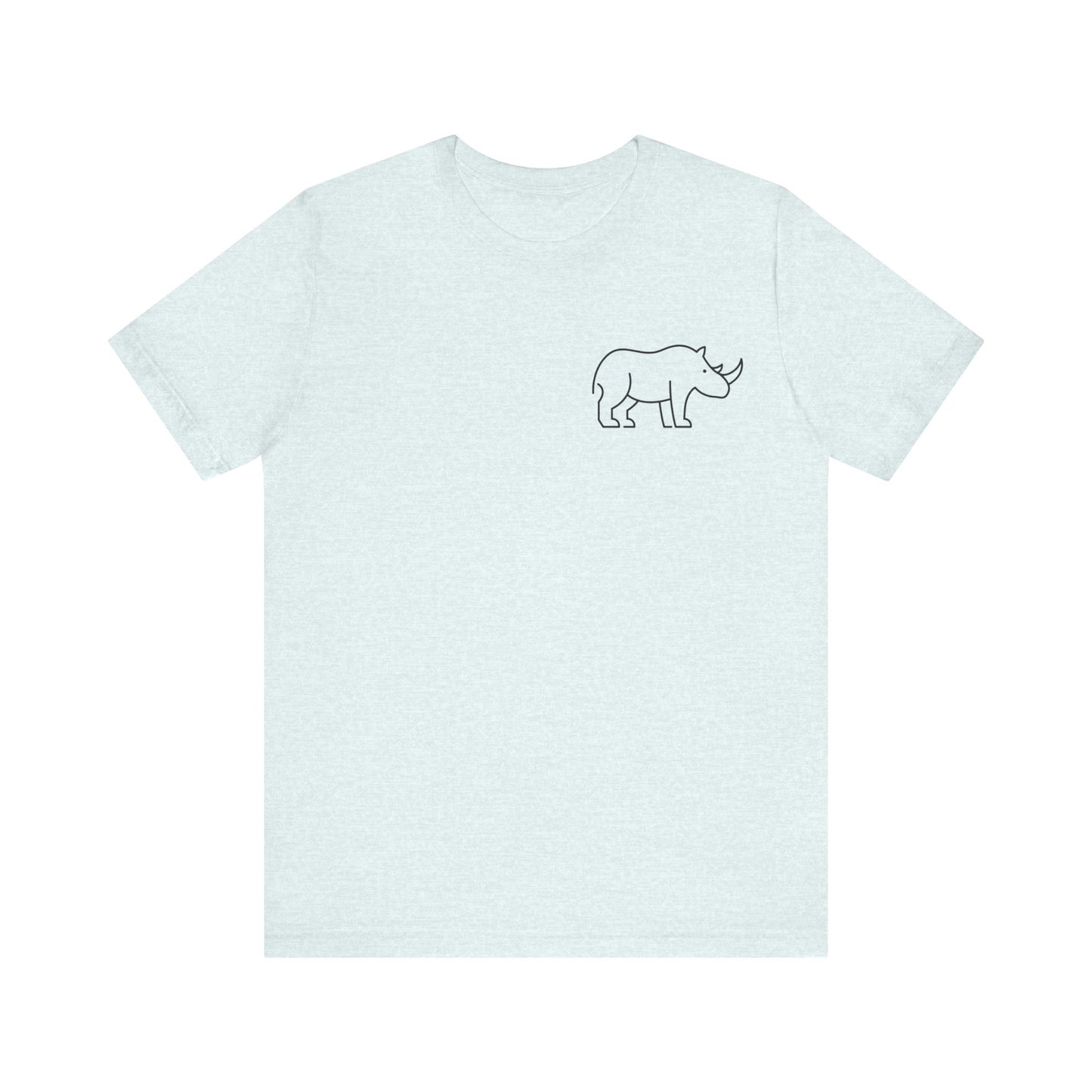 Rhino Print Men & Women T-Shirt