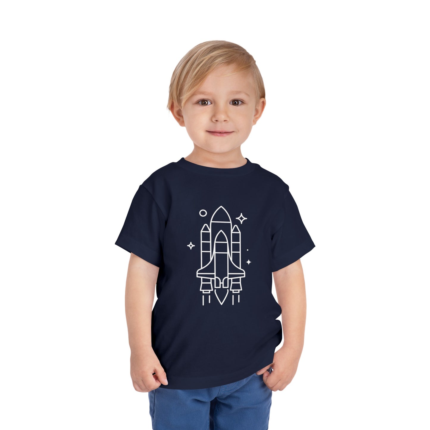 Rocket Ship Print Kids T-Shirt