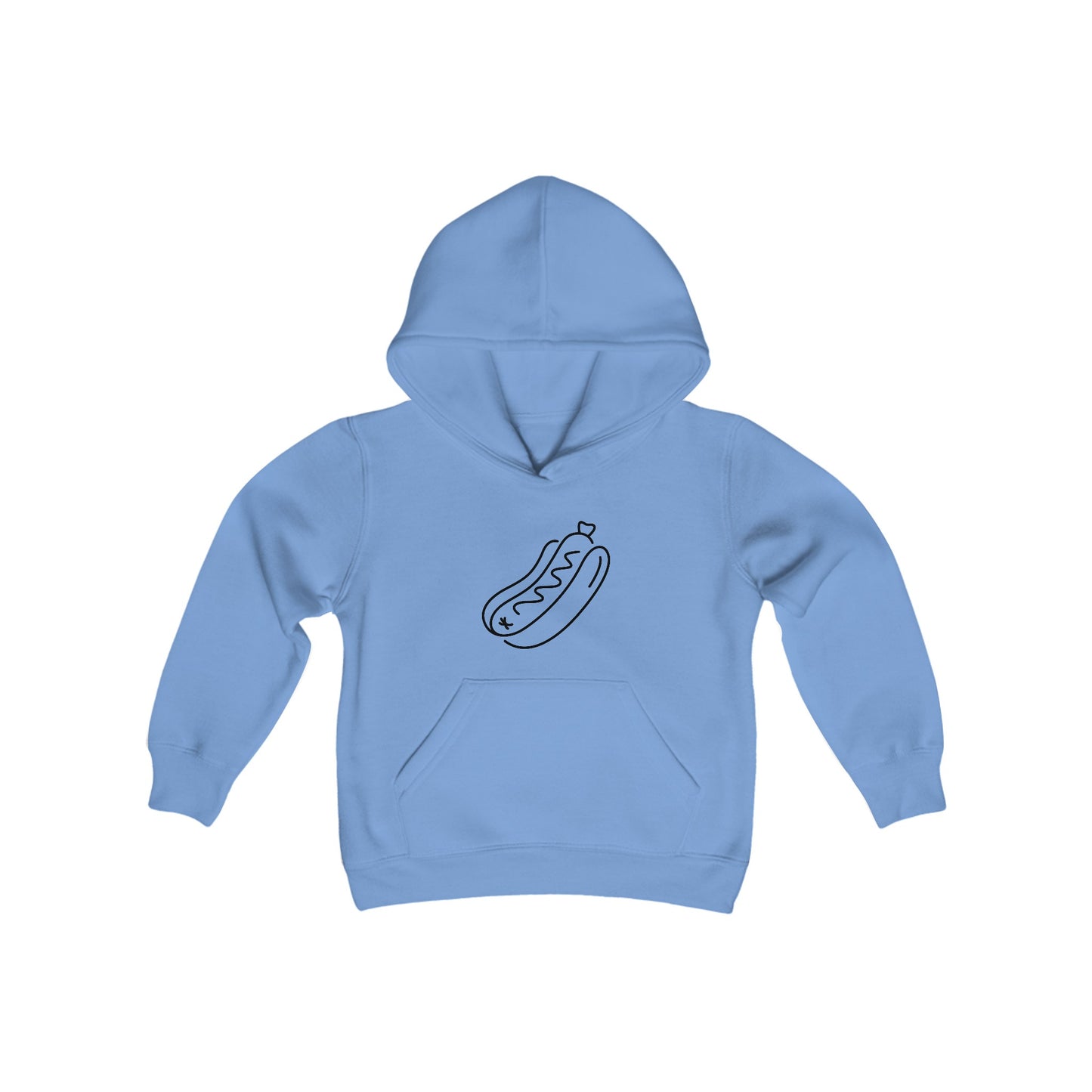 Tasty Hot Dog Print Kids Hoodie