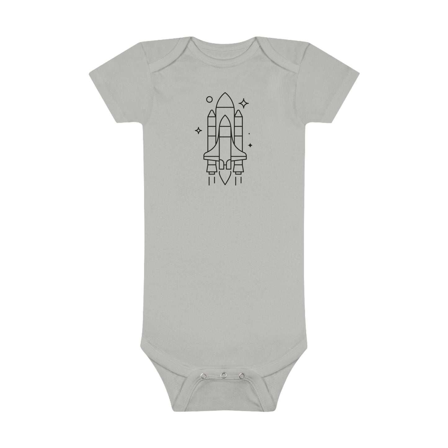 Rocket Ship Print Baby Onesies