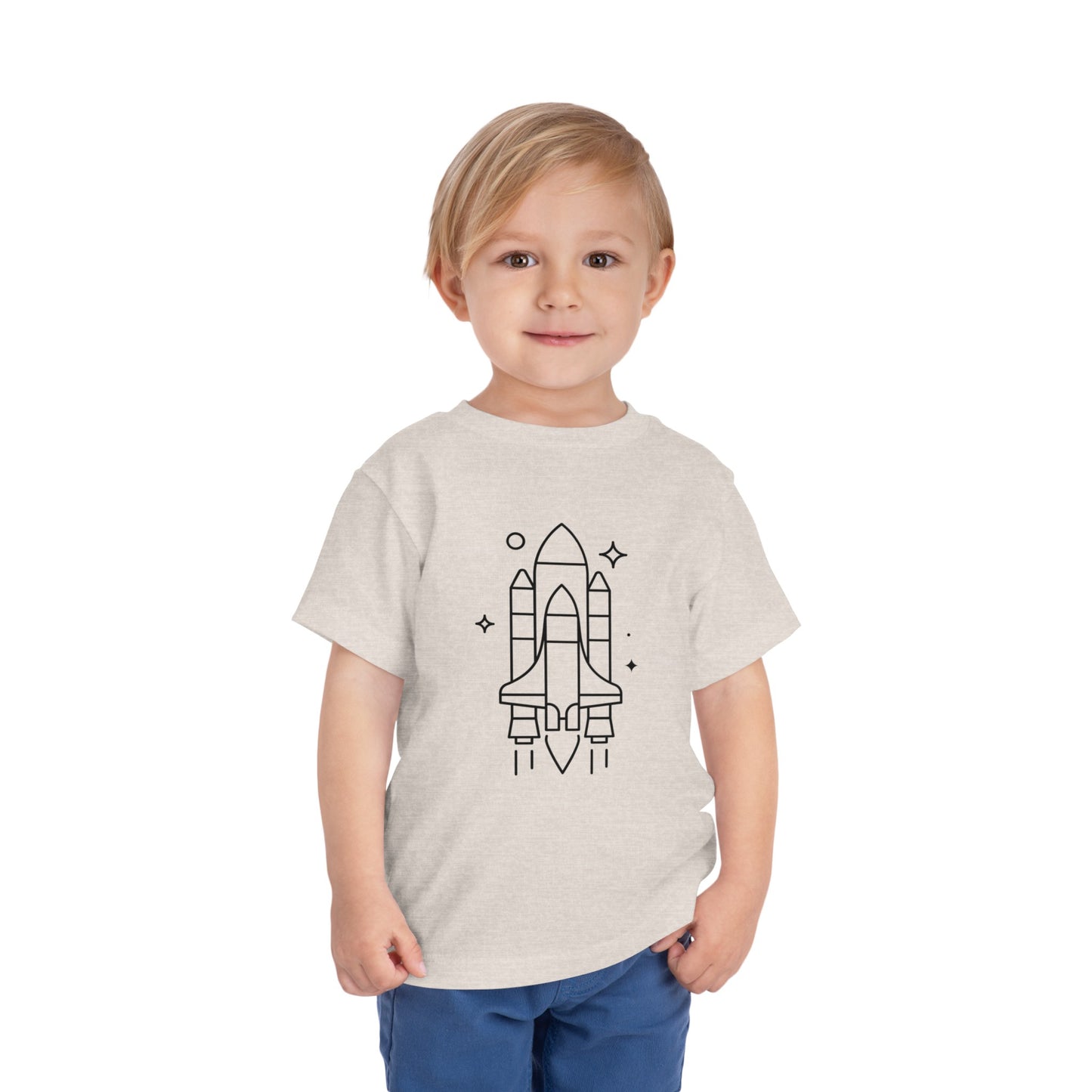 Rocket Ship Print Kids T-Shirt