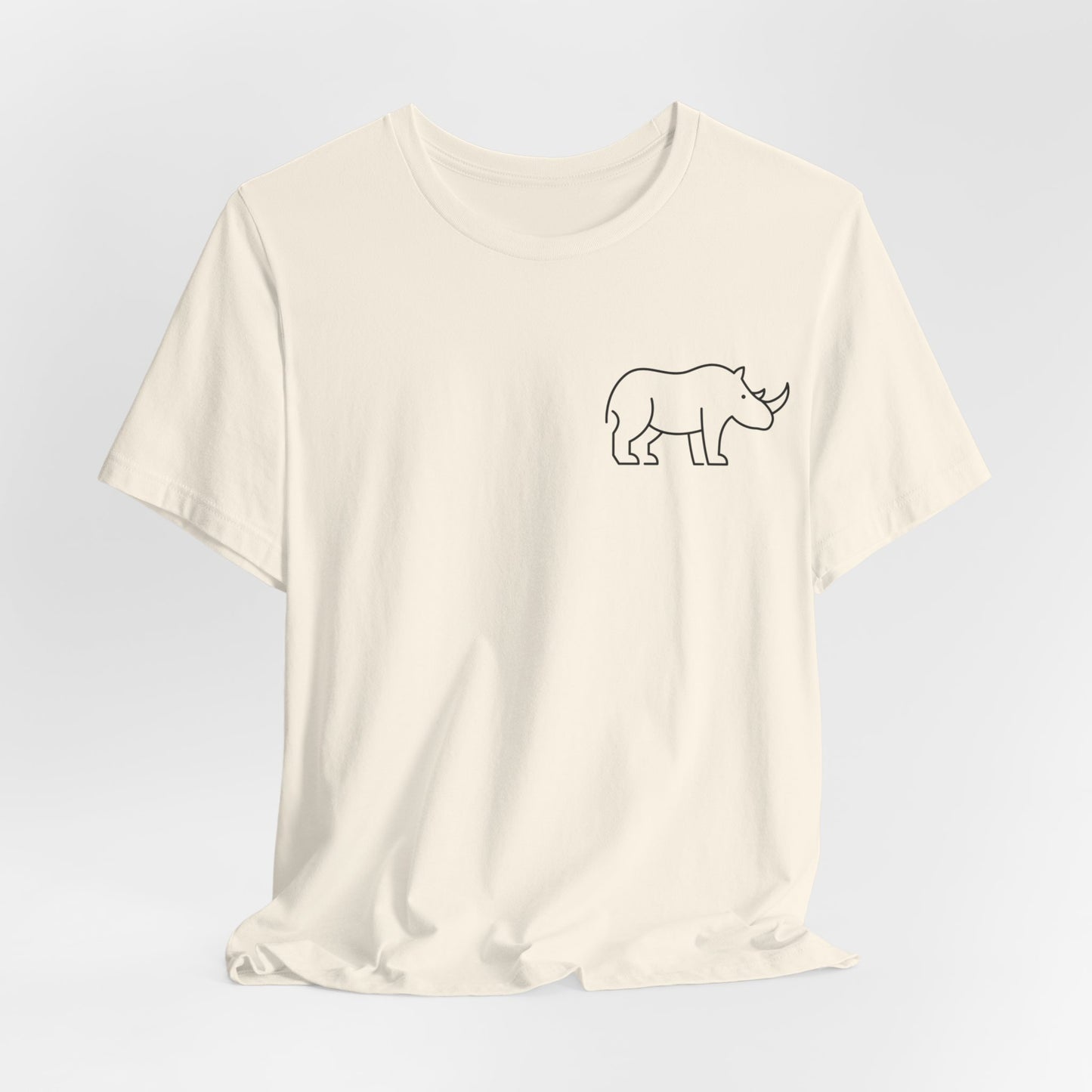 Rhino Print Men & Women T-Shirt