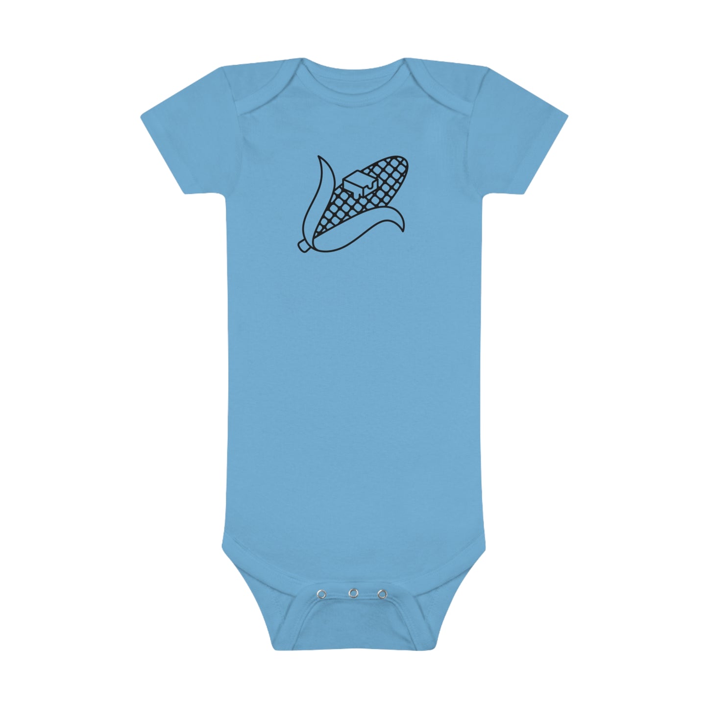 Buttery Corn Print Baby Onesies