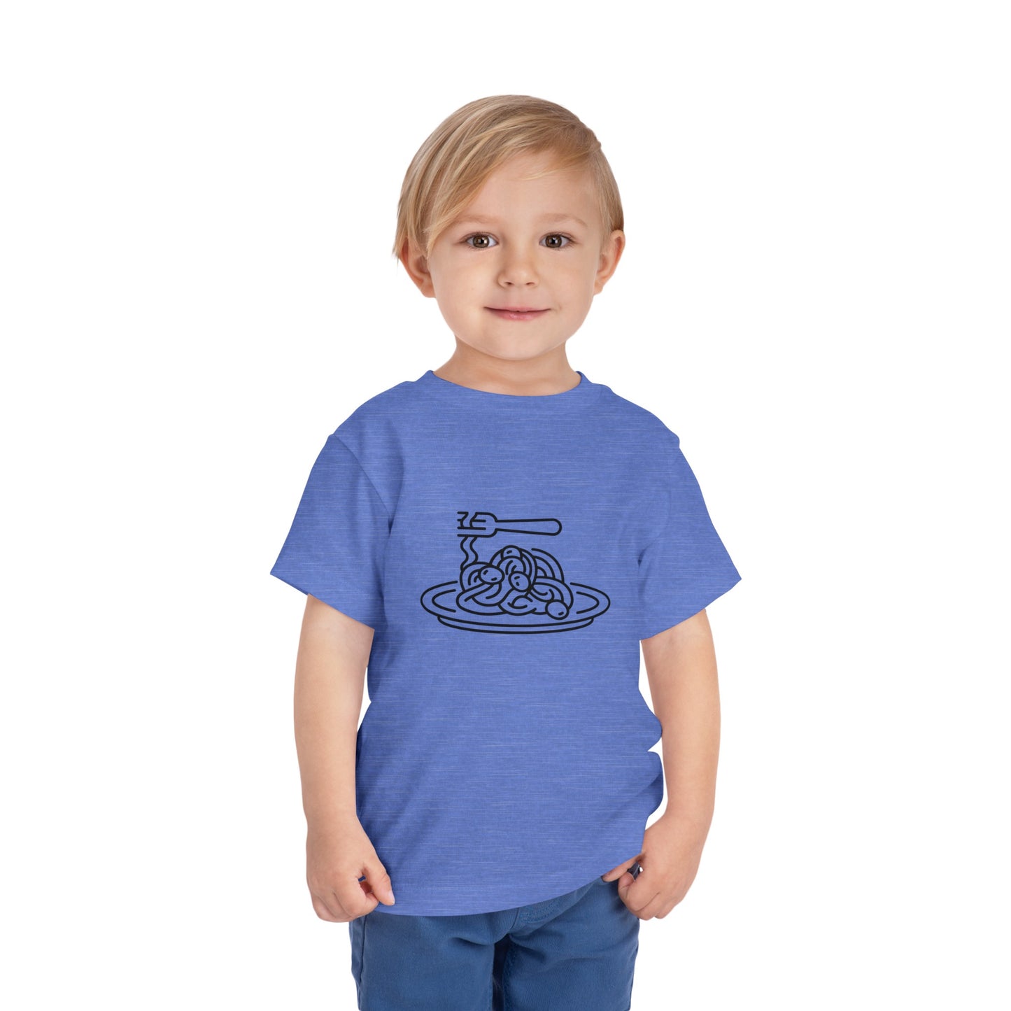 Spaghetti Dinner Print Toddlers T-Shirt