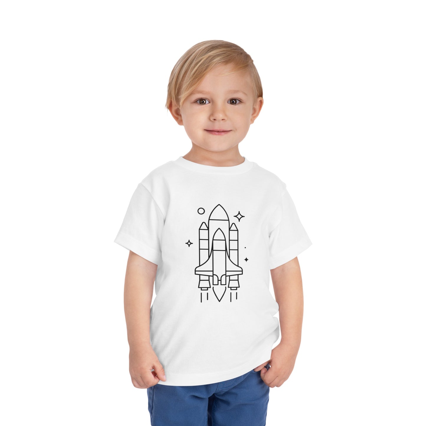 Rocket Ship Print Kids T-Shirt