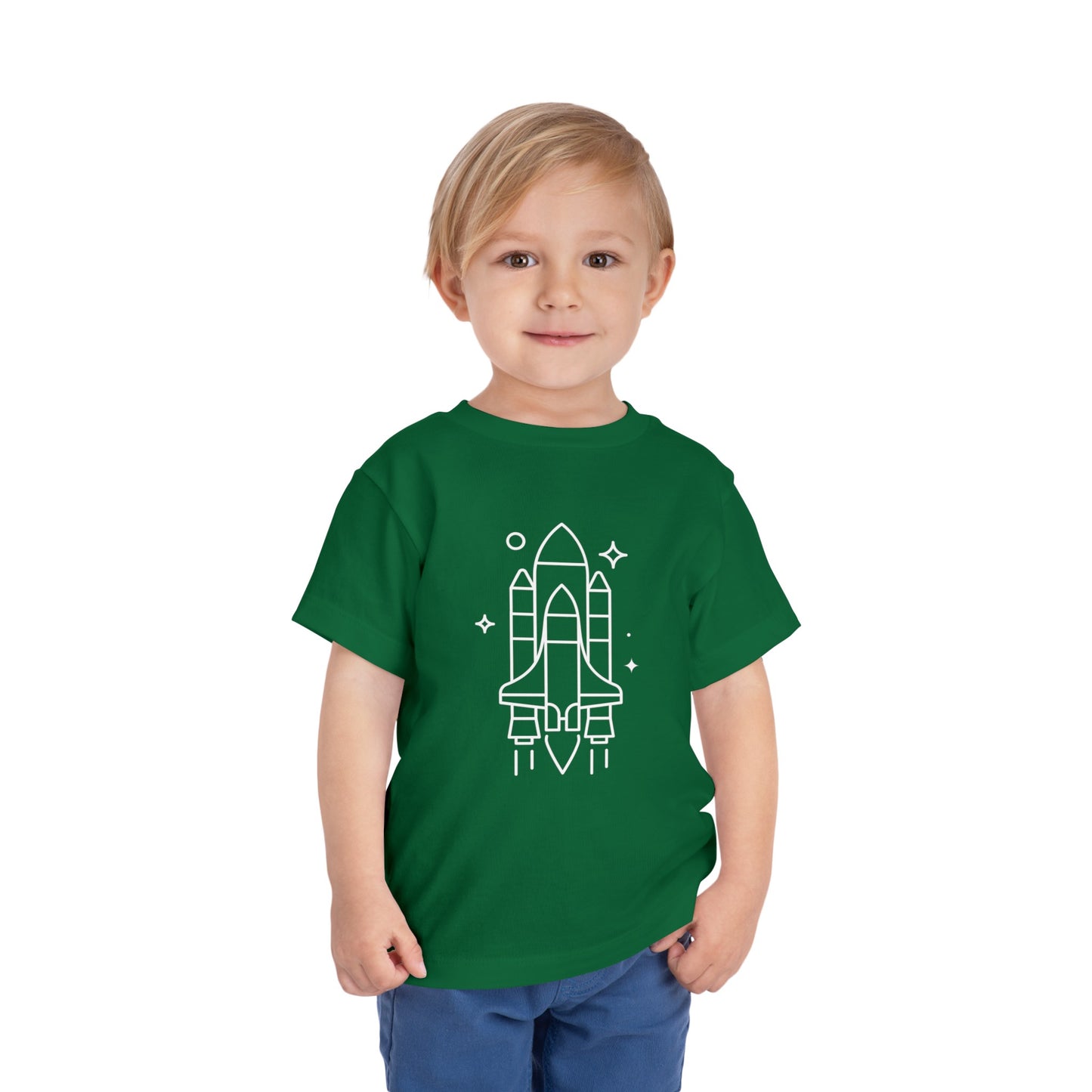 Rocket Ship Print Kids T-Shirt