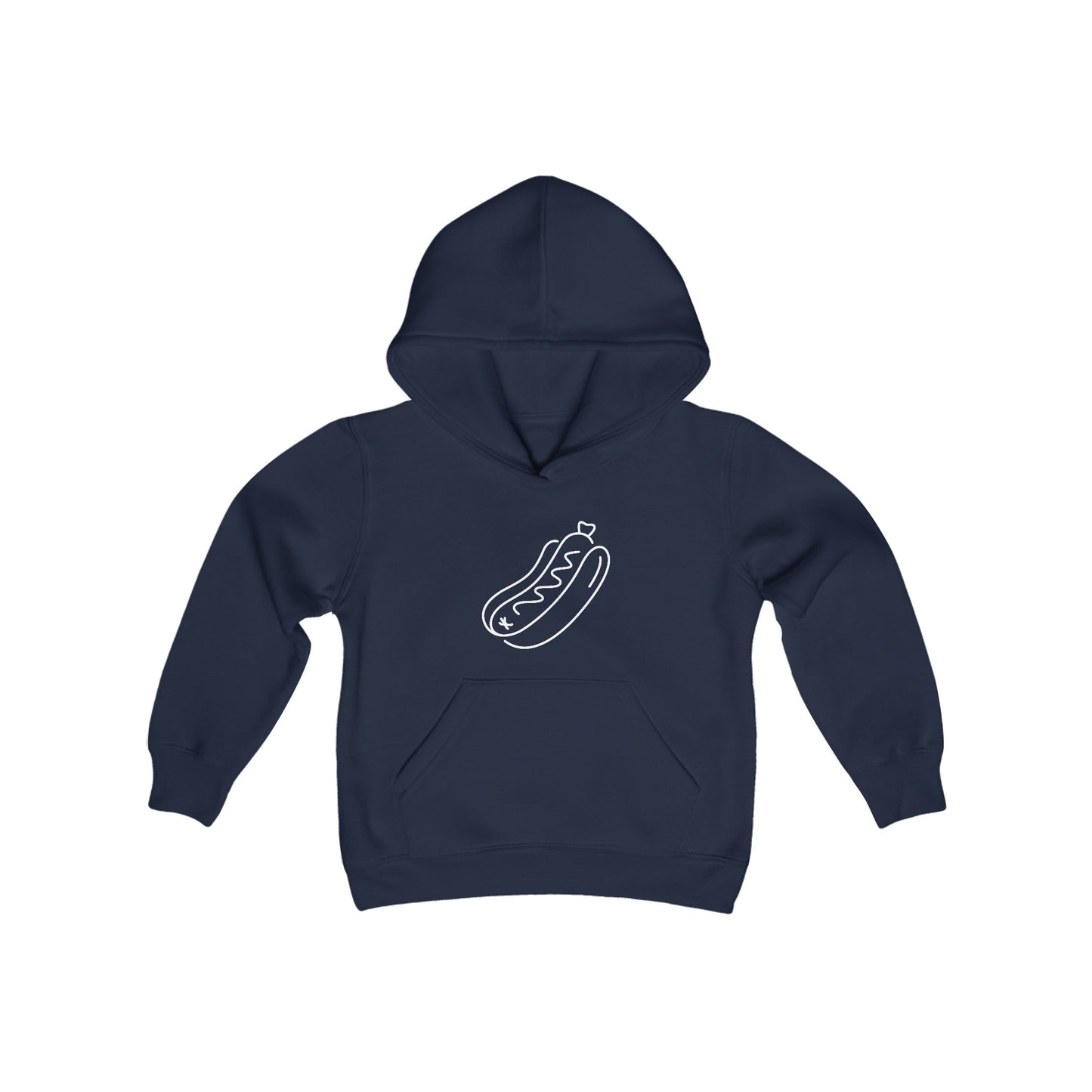 Tasty Hot Dog Print Kids Hoodie