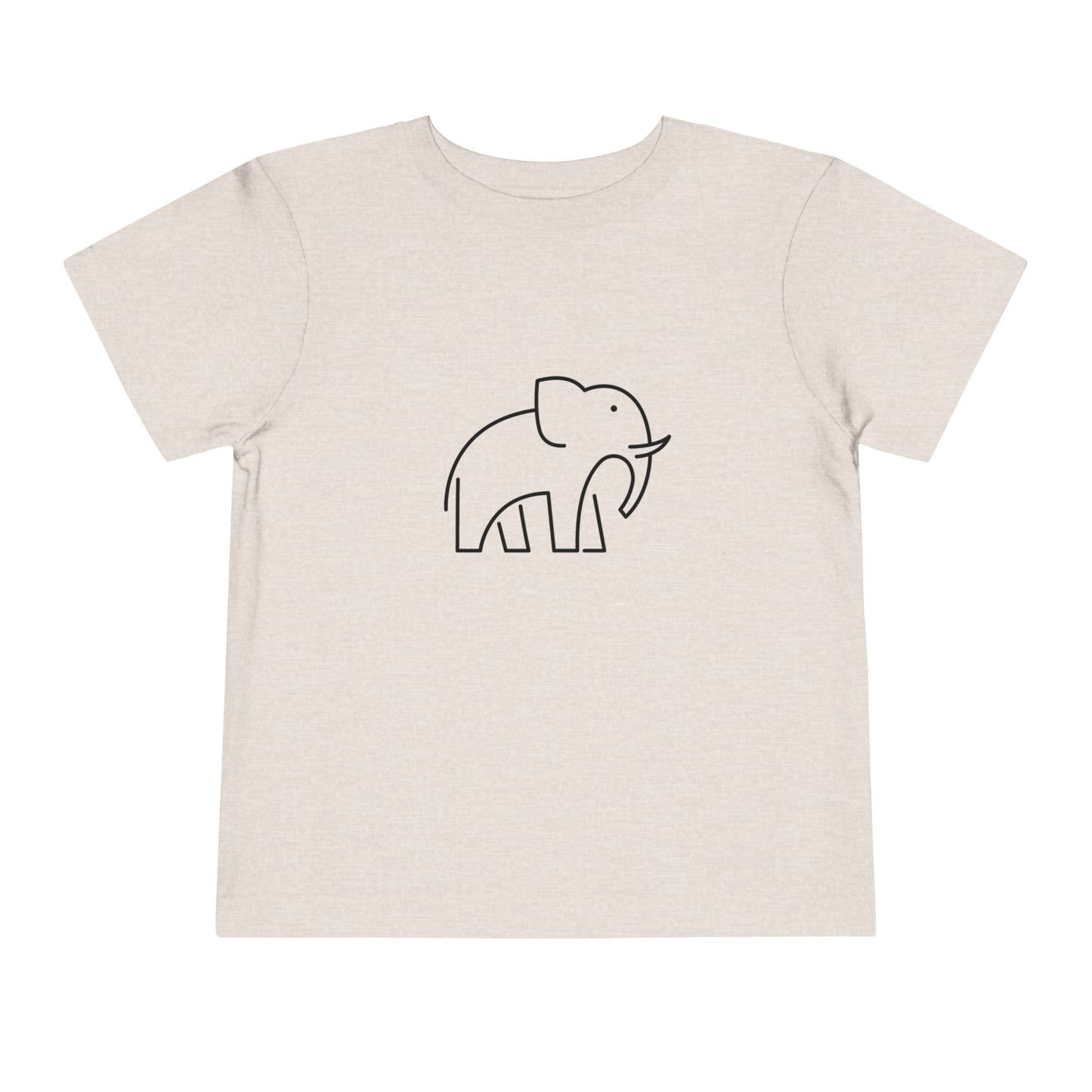 Standing Elephant Print Toddlers T-Shirt