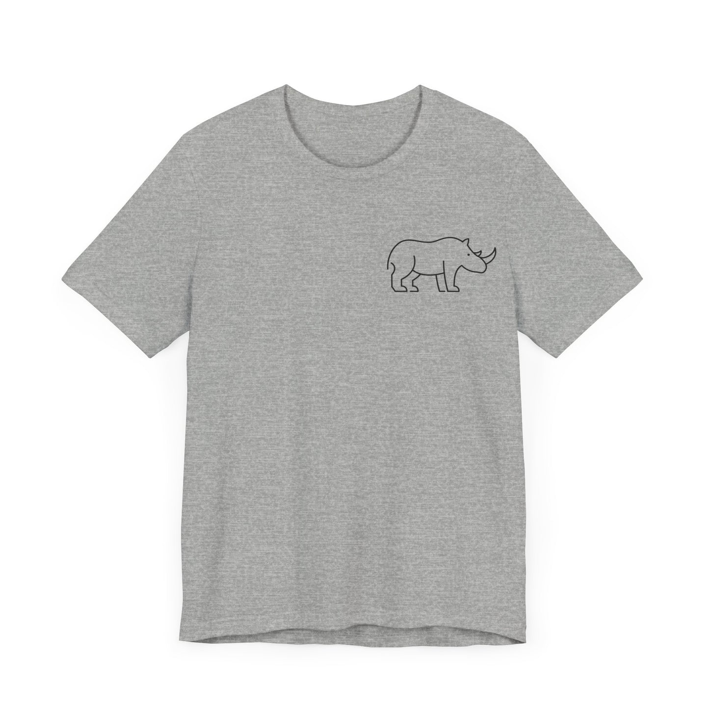 Rhino Print Men & Women T-Shirt