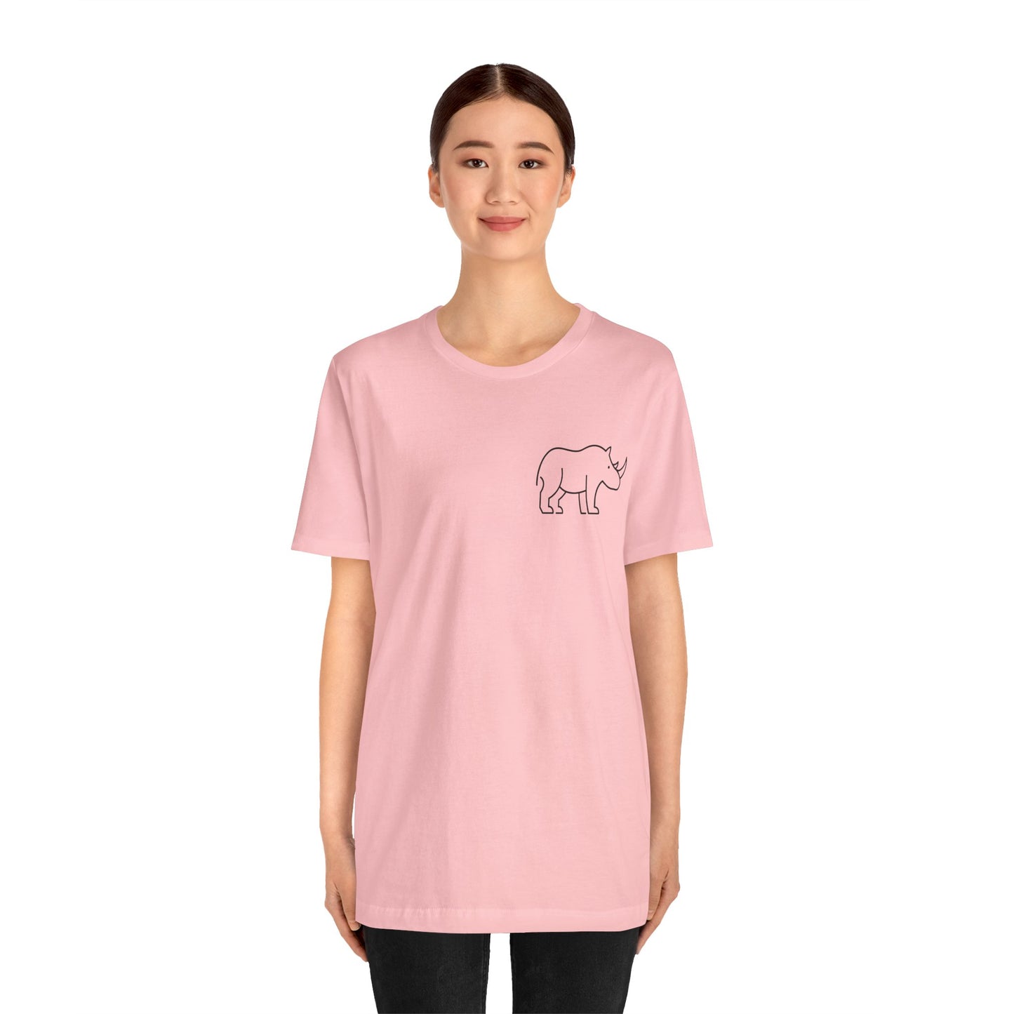 Rhino Print Men & Women T-Shirt