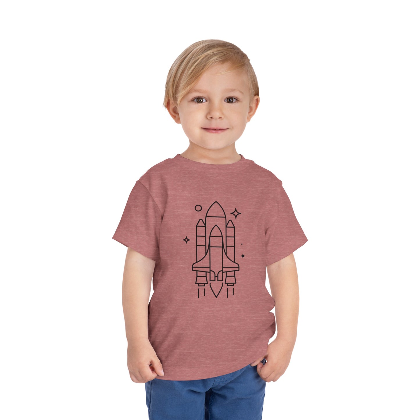 Rocket Ship Print Kids T-Shirt