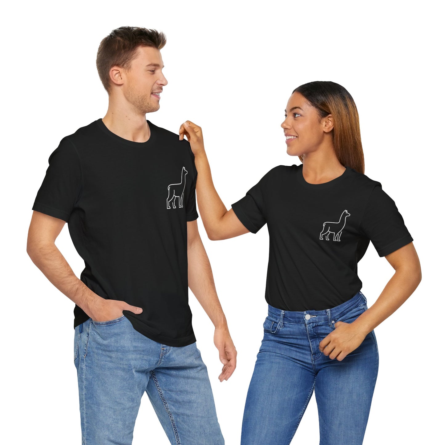 Alpaca Print Men & Women T-Shirt