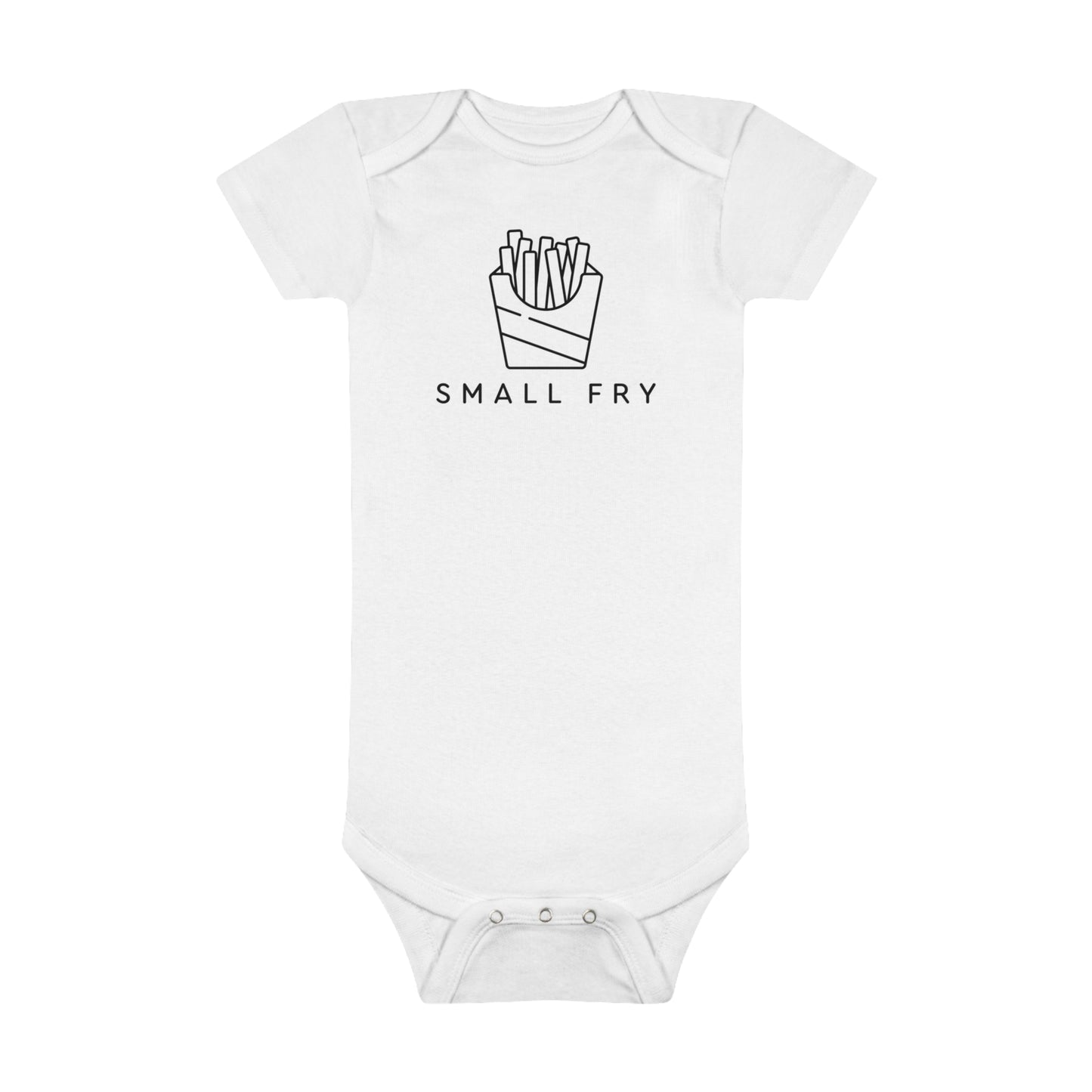 Small Fry Print Baby Onesies