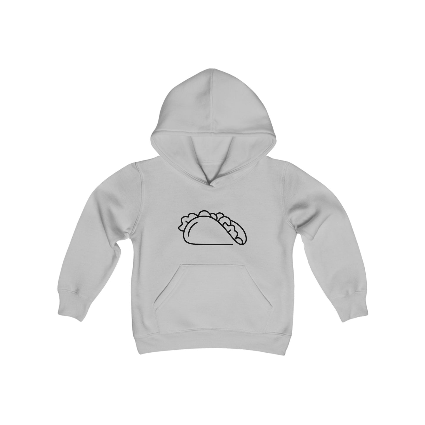 Crunchy Taco Print Kids Hoodie