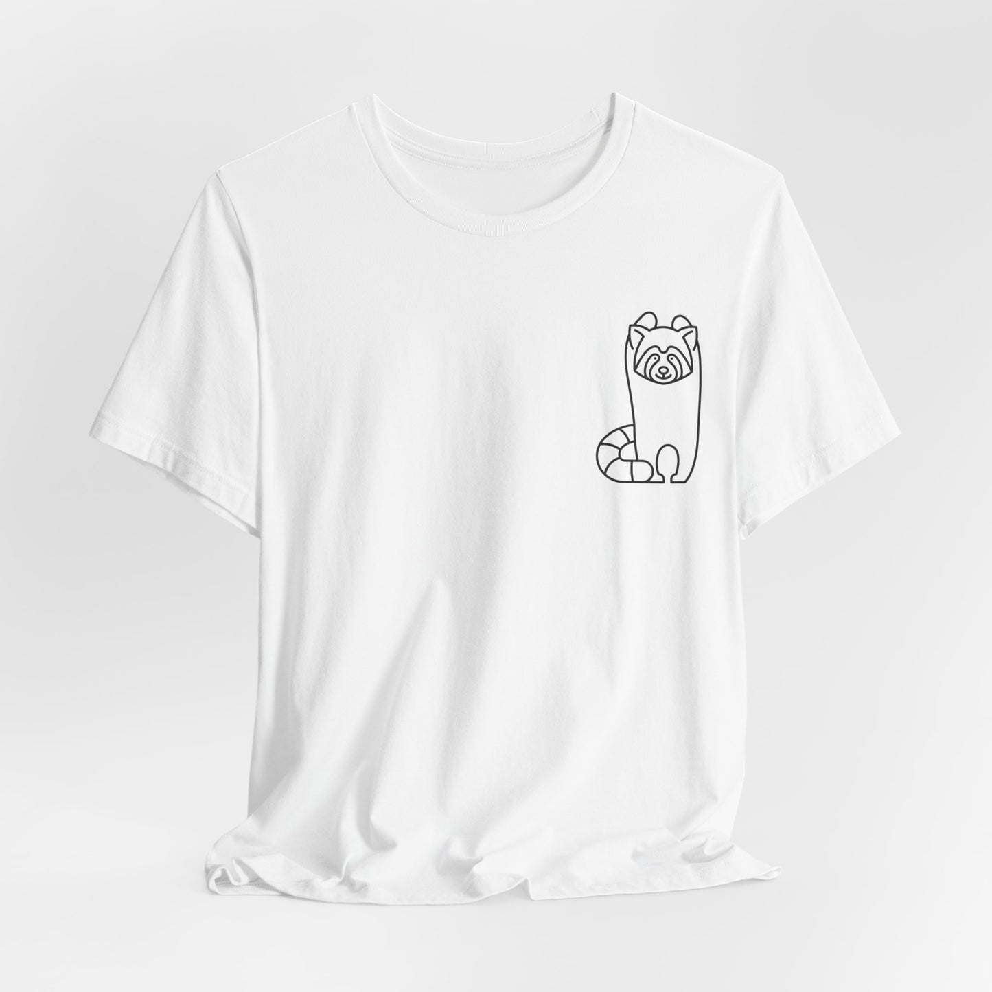 Standing Red Panda Print Men & Women T-Shirt
