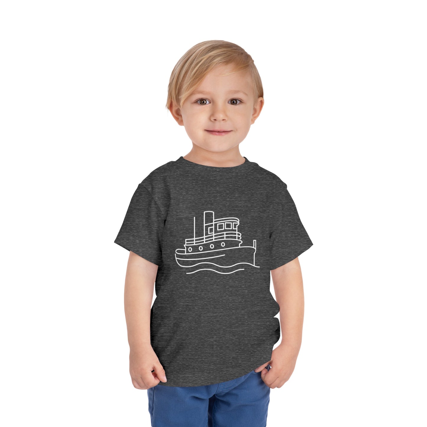 Tug Boat Print Kids T-Shirt