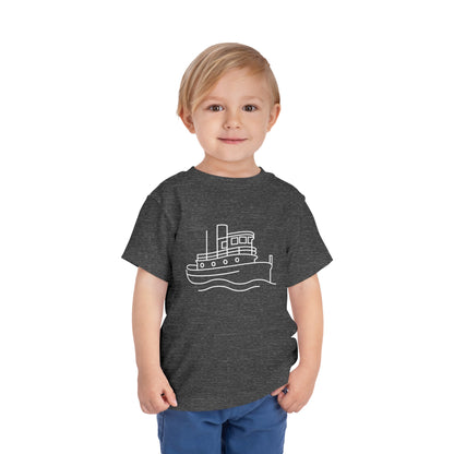 Tug Boat Print Kids T-Shirt