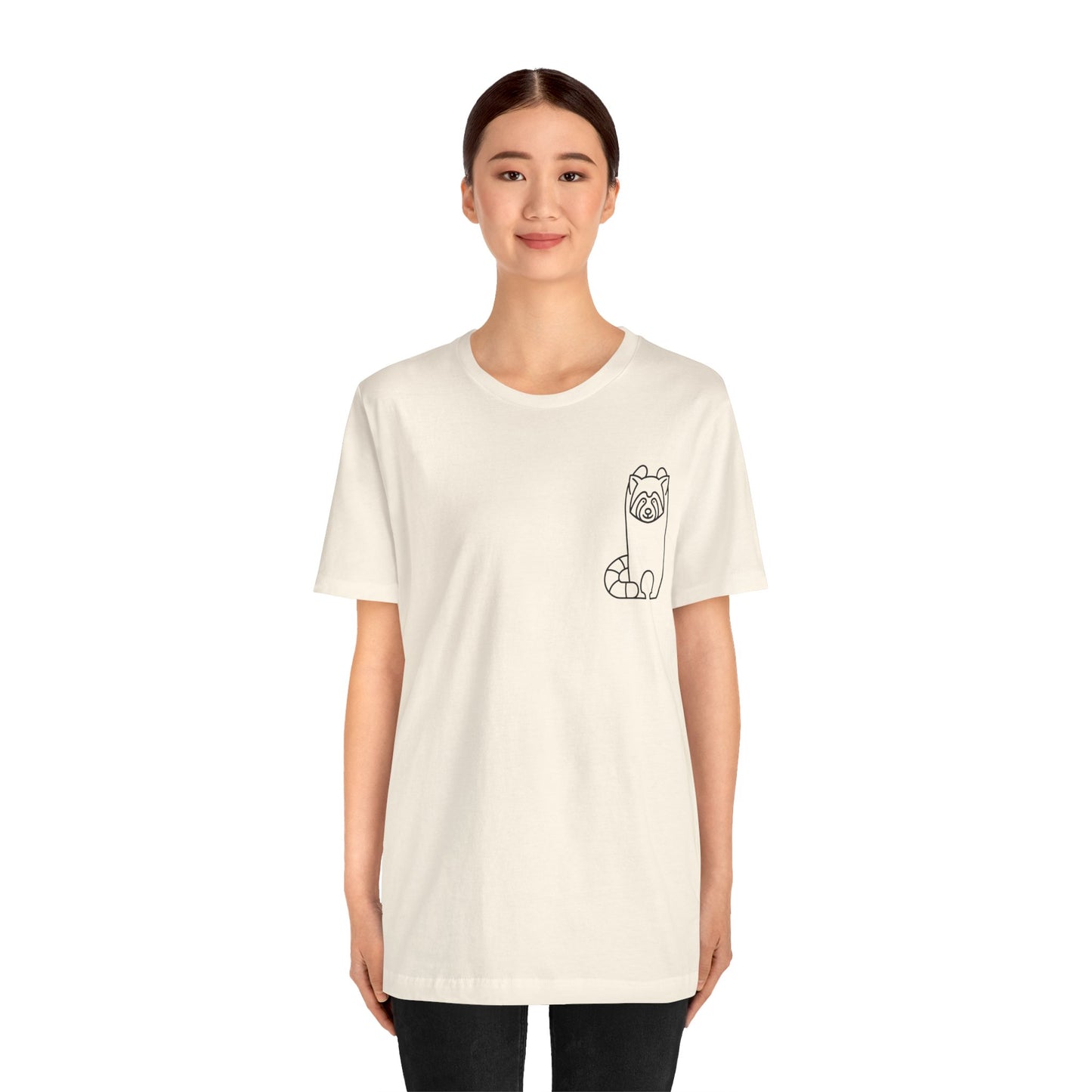 Standing Red Panda Print Men & Women T-Shirt
