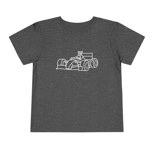 Zooming Race Car Print Kids T-Shirt