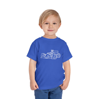 Zooming Race Car Print Kids T-Shirt