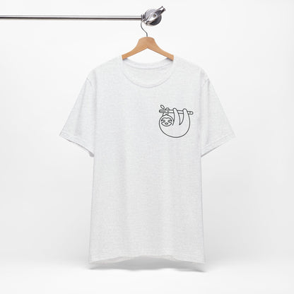 Sloth Print Men & Women T-Shirt