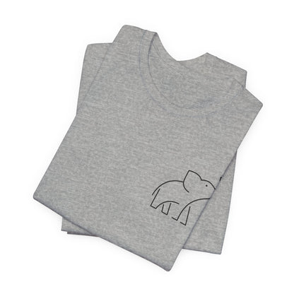 Elephant Print Men & Women T-Shirt