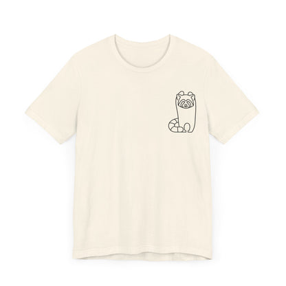 Standing Red Panda Print Men & Women T-Shirt