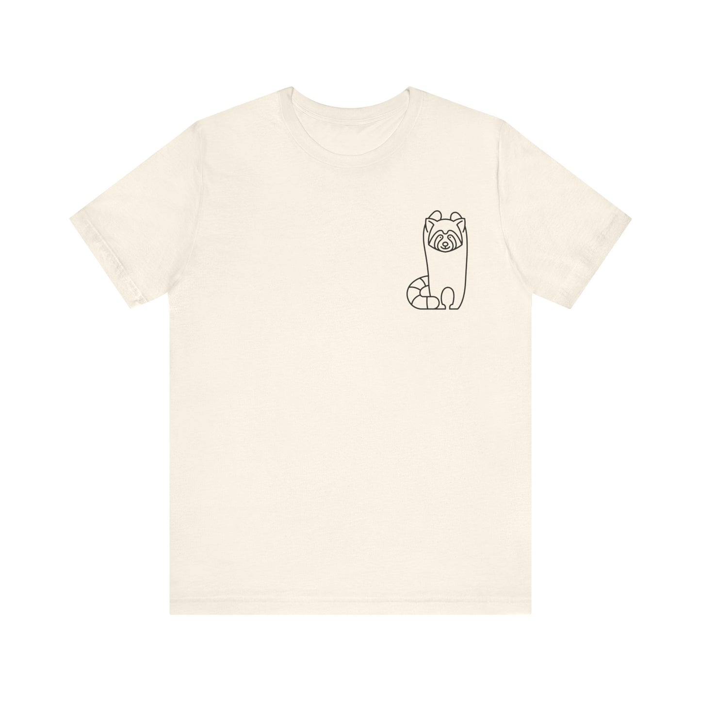 Standing Red Panda Print Men & Women T-Shirt