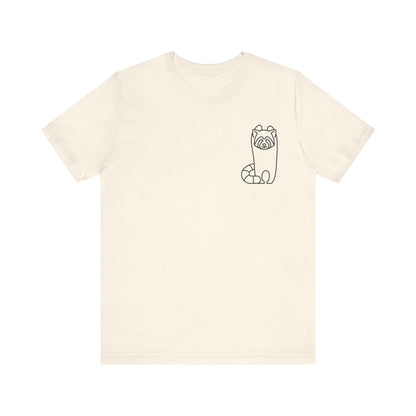 Standing Red Panda Print Men & Women T-Shirt