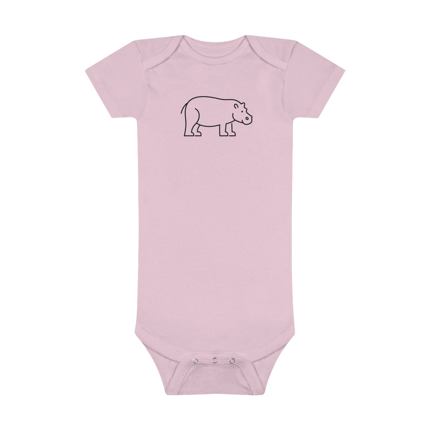 Standing Elephant Print Baby Onesies