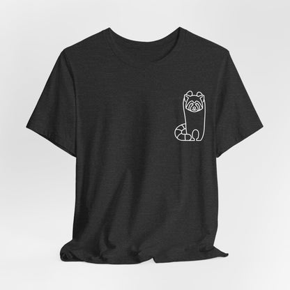 Standing Red Panda Print Men & Women T-Shirt