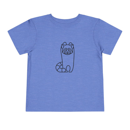 Standing Red Panda Print Toddlers T-Shirt