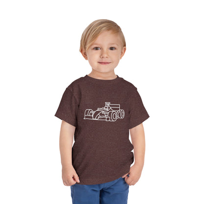 Zooming Race Car Print Kids T-Shirt