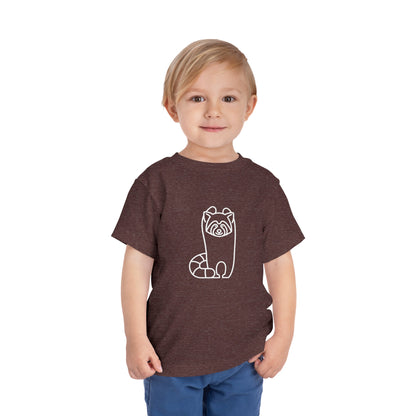 Standing Red Panda Print Toddlers T-Shirt