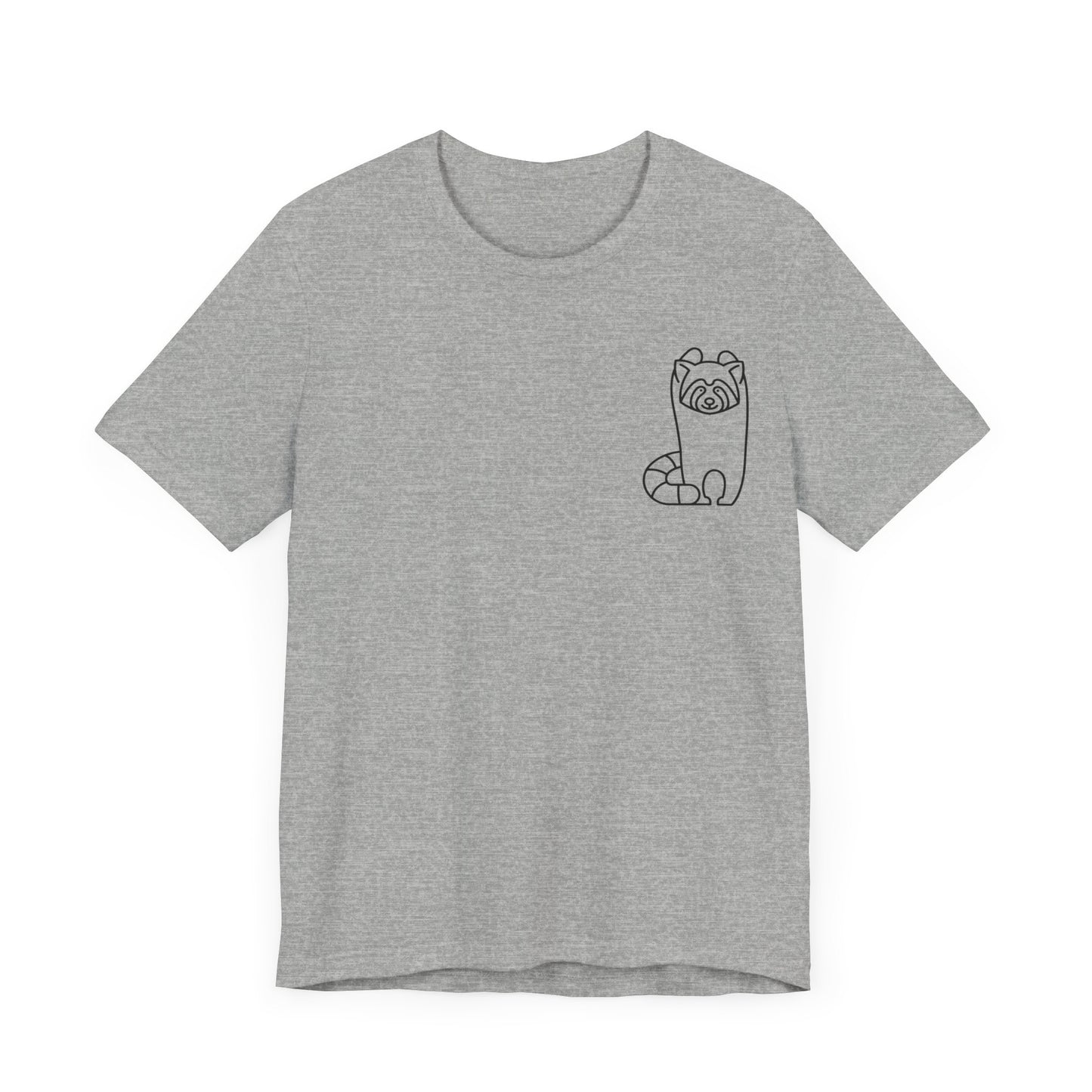 Standing Red Panda Print Men & Women T-Shirt