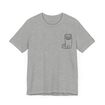 Standing Red Panda Print Men & Women T-Shirt